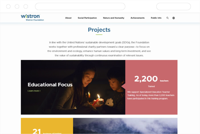 Wistron Foundation Homepage